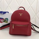 Prada Calf leather backpack 2819 red JH05296Mo27