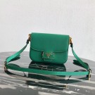 Prada Embleme Saffiano leather bag 1BD217 green JH05167NE93
