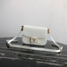 Prada Embleme Saffiano leather bag 1BD217 white JH05172pT90