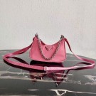 Prada Re-Edition nylon mini shoulder bag 1TT122 pink JH04992lu18
