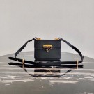Prada Saffiano leather Prada Symbole bag 1BD270 black JH04901UZ79