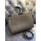 Replica 2015 Fendi calfskin leather 30340 gray JH08784Ip92