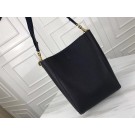 Replica AAAAA Celine Seau Sangle Original Calfskin Leather Shoulder Bag 3370 black JH06127Sy67
