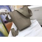 Replica Celine SEAU SANGLE Original Calfskin Leather Shoulder Bag 3369 Light gray JH06218lx86