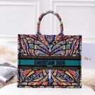Replica Designer DIOR BOOK TOTE BAG VAN GEBORDUURD CANVAS M1286ZBD JH07354uT54