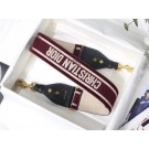 Replica Dior Oblique Embroidered Velvet SHOULDER STRAP S8540CWVF-4 Burgundy JH06898BL42