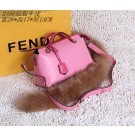 Replica Fendi tote bags calfskin leather 2350 cherry powder JH08772TH29