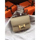 Replica Hermes Constance Bag Epsom calfskin H0713 light gray JH01503za44