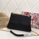 Replica Prada Calf leather shoulder bag 82501 black JH05232TH29