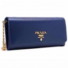 Replica Prada Calfskin Leather Shoulder Bag 1BP290 dark blue JH05321QT16