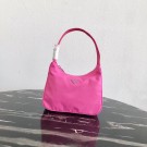 Replica Prada Re-Edition nylon Tote bag MV519 pink JH05081vX33