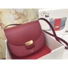 Top Replica Celine Compact Trotteur Shoulder Bag 1269 red JH06240Qt73