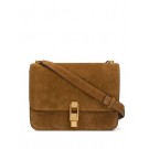 Yves Saint Laurent CARRE SATCHEL IN SUEDE Y585061 brown JH07789cP55