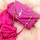 Yves Saint Laurent Classic Flap Bag Nappa Leather 33210 Rose JH08358MB38