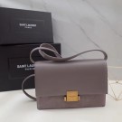 Yves saint Laurent Classic Monogramme Flap Bag Calf leather 482044 grey JH08188bT70
