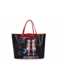 2013 Givenchy Antigona Shopping Bag Printed Beauties G015 black JH09101GJ97