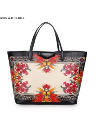 2013 Givenchy Antigona Shopping Bag Printed Phoenix G015 flower black JH09105jk50
