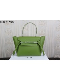 2015 celine belt tote bag in smooth calfskin 3368-1 green JH06291KG16