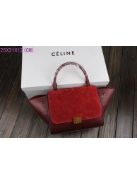 2015 Celine classic nubuck leather with original leather 3345 purplish red JH06543KD63