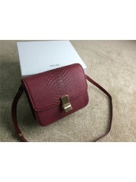 2015 Celine Classic retro original true snakeskin 11042-1 burgundy JH06570VQ41
