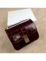 2015 Celine fashion classic retro alligator 11042 purplish red JH06440Qc12