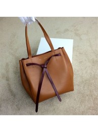 2015 Celine new model shopping bag 2208-1 naturals&burgundy JH06420jn49