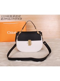 2015 Chloe new models original litchi grain 1123 black&white JH08984Pu45