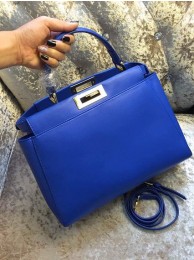 2015 Fendi calfskin leather 30340 blue JH08783DW49