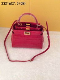 2015 Fendi new model crocodile 520885 rose JH08799JM27