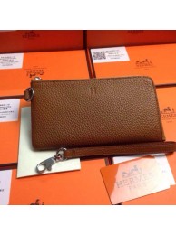 2015 Hermes 7-shaped zipper wallet 509 naturals JH01786kD96