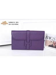2015 Hermes Hot Style Original leather clutch 864 purple JH01878JC57