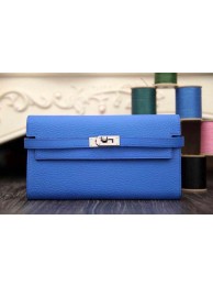 2015 Hermes kelly wallet new model 051300 clear blue JH01793gM31