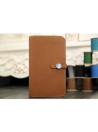 2015 Hermes new model original leather clutch 6648 naturals JH01806rC81