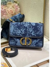 30 MONTAIGNE BAG Blue Dior Flowers Denim M9203UJD JH06724OG45