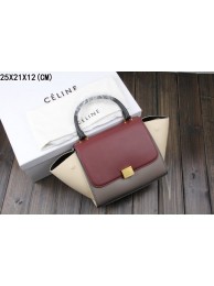 AAA 1:1 2015 Celine classic original leather 3345-1 purplish red&gray&black&off white JH06544Lg12
