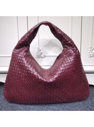 AAA 1:1 Bottega Veneta Calf leather Hobo Bag 5092 wine JH09330Pp71