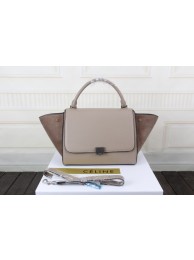 AAA 1:1 Celine litchi grain with nubuck leather tote bag 3342 apricot JH06363Bu52