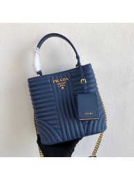 AAA 1:1 Prada Double Saffiano Original Calfskin Leather Bag 1BA212 Blue JH05200Pp71