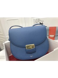 AAA Celine Compact Trotteur Cattle leather Shoulder Bag 1269 blue JH06147pL24