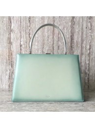 AAA CELINE MEDIUM CLASP HANDBAG IN BOX CALFSKIN WITH PATINA 180923 light green JH06076bB27