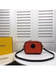 AAA Fendi MINI CAMERA CASE Natural-color suede bag 8BS019A JH08682im52