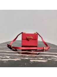 AAA Prada Saffiano leather Prada Symbole bag 1BD270 red JH04896bB27