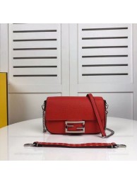 AAAAA Fendi BAGUETTE leather bag F2467 red JH08501hr50