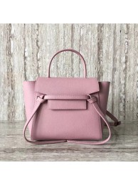 AAAAA Imitation Celine NANO BELT BAG IN GRAINED CALFSKIN 99970 pink JH06068QQ66