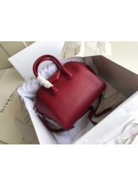 AAAAA Imitation Givenchy Grained Calfskin Small Antigona Bag BB0511 Burgundy JH09018QQ66