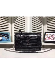 AAAAA Knockoff Yves Saint Laurent SUNSET BAG 00931 Shoulder Bag black JH08328qN39