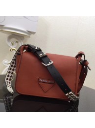 AAAAA Prada Concept calf leather bag 1BD123 brown JH05450Jq92