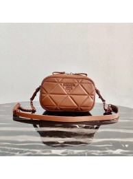 Best Prada Spectrum shoulder bag 1BH141 Camel JH05134aU87