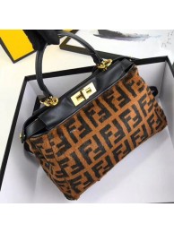 Best Quality Fendi PEEKABOO REGULAR Horse hair F3303 Black JH08543Ss63