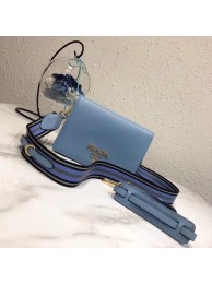 Best Quality Prada calf leather shoulder bag 1BD102 blue JH05560gQ55